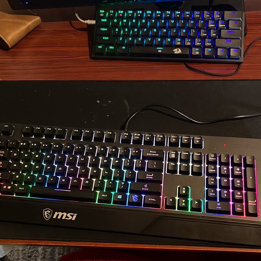 MSI membrane backlit keyboard